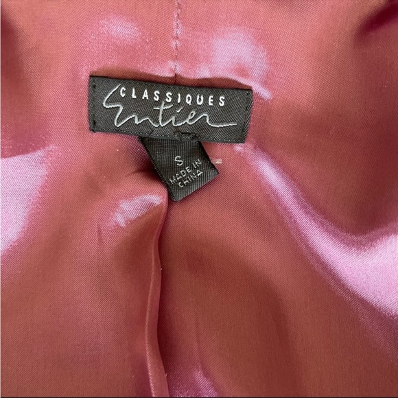 Classique Entier Pink 100% Suede Jacket/Shirt Size Small - Picture 4 of 9